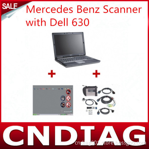 Best Quality Scanner for Benz MB SD Connect C4 with DELL D630 Laptop with Latest Version Software Full Set Ready to Use